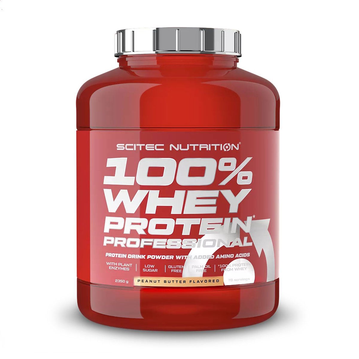 Протеїн Scitec Nutrition 100% Whey Protein Professional Арахісова паста, в порошку, 2.35 кг